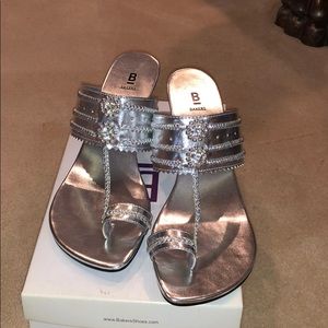 Bakers silver wedges size 8